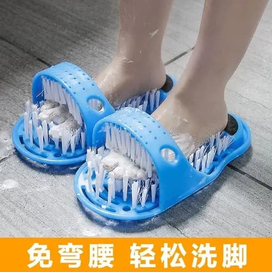 Ferramenta útil para lavagem de pés, sapatos preguiçosos para escovação de pés, chinelos, pedra para esfregar os pés, in