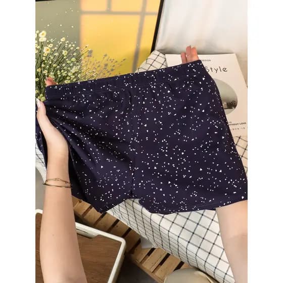 Roupa interior masculina de algodão puro solto seta calças confortáveis respirável Boxer verão estilo fino juventude cas