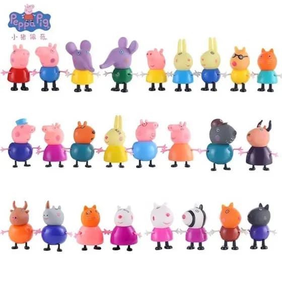 Estoque Pronto Bonecas Peppa Porco Set/Avó Família/Trolope/Professores/George