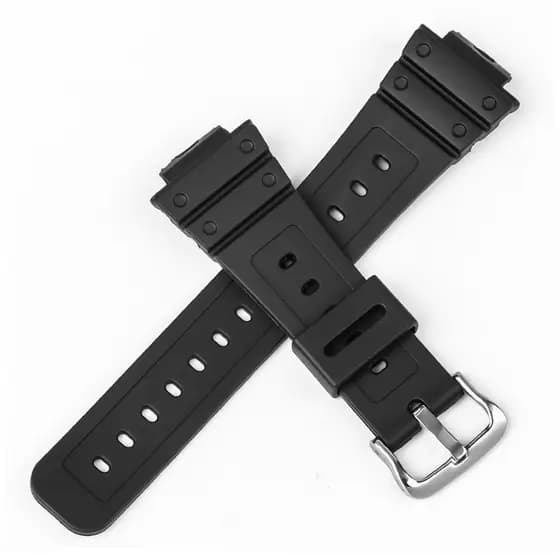 Pulseira de Borracha Compatível com Relógio Sanda 329, Fecho Simples, Masculina