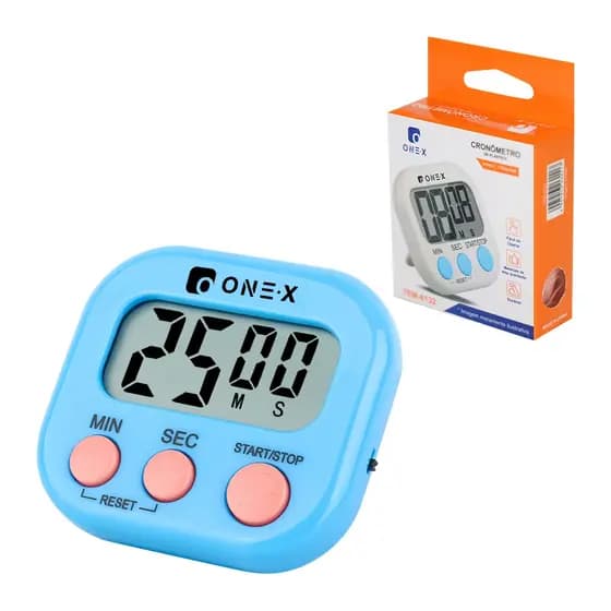 ONEX 6pcs timer Digital de Cozinha e Escritório com Tela Grande e Contagem Regressiva