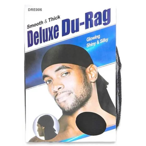 KIT 2 3 6 Dureg Bandana Faixa Durag Waves Touca Afro Preto e Branco
