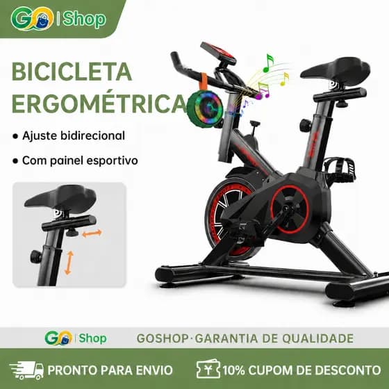 GOSHOP Bicicleta Bike Ergometrica Spinning Academia Fitness Profissional 120kg