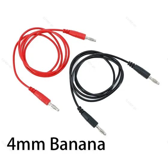 0.5m 1m 4mm Plugue Banana Macho Para Cabos De Teste Multímetro De Cabeça Dupla Elétrico Conectar Cabo De Fio BR16B