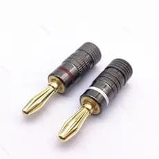 Adaptador De Tomada Banana 4MM , Pré-Amplificador Reto , Conector Banhado A Ouro , Alto-Falante De Áudio Sem Solda q1 BR