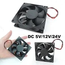 DC 5v/12V/24V 2pin 80mm 80X80X25MM Ventilador De Resfriamento 8cm Refrigerador Sem Escova 8025 Manga Rolamento De Óleo D
