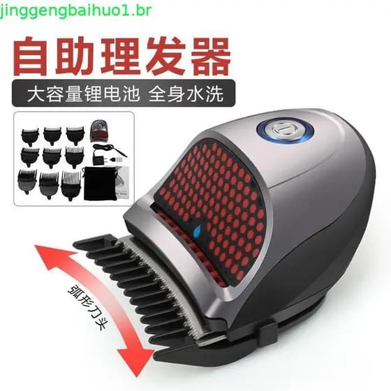 Kemei Profissional Barbeiro Máquina De Cortar Cabelo Sem Fio Recarregável Aparador De Elétrico Masculino Corte Kit De Pr