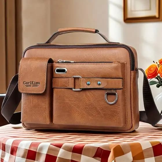 Pierdan bolsa masculina Casual bolsa mensageiro Commuter bolsa de ombro nova bolsa cruzada masculina Vertical High-End
