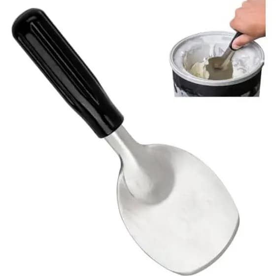 Colher De Pá De Sorvete Resistente Com Alça Antiderrapante-De Aço Inoxidável Perfeita Para E Servir Guloseimas Congelada