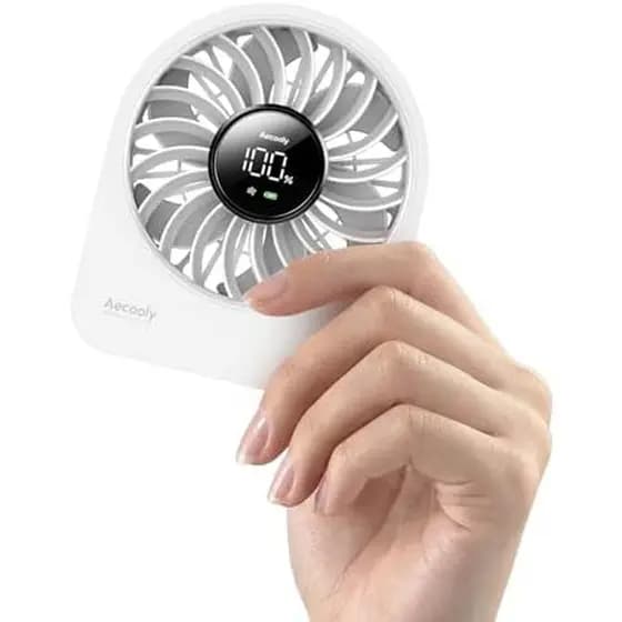 Aecooly Mini Ventilador De Mesa USB Portátil , Pequeno O Suficiente Para Segurar Poderoso , & amp ; Ventiladores Silenci