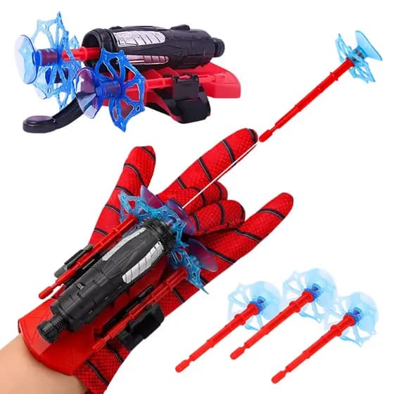 Brinquedo Infantil Luva Homem Aranha Lança Teia Spider Man