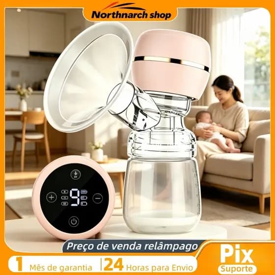 Bomba elétrica tira-leite silenciosa e portátil carregamento USB extração eficiente sem dor ideal para uso mãos livres