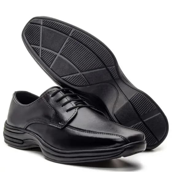Sapato Social Masculino Confort De Couro Legitimo Com Solado Elegante Costurado Premium