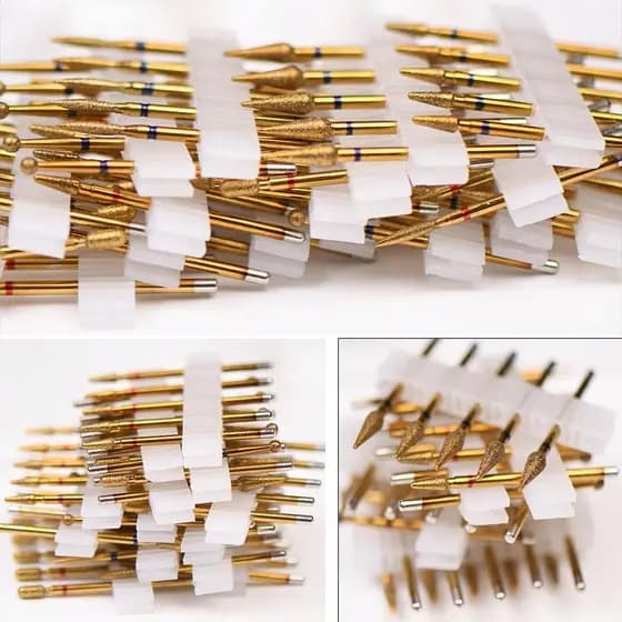 Conjunto De Brocas Para Unhas De Diamante 5 Peças Acrílico E Gel-Ferramentas De Manicure Hipoalergênicas , Electri