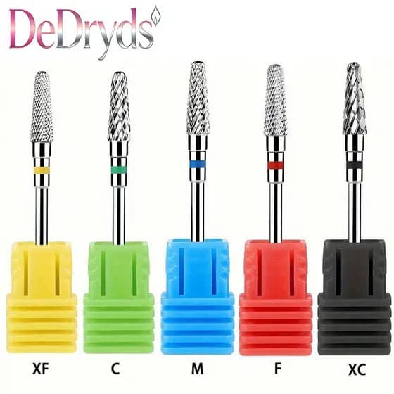 1/5 Pcs Conjunto De Brocas De Unhas De Aço De Tungstênio Para Lixa Elétrica , Ped De Manicure Profissional