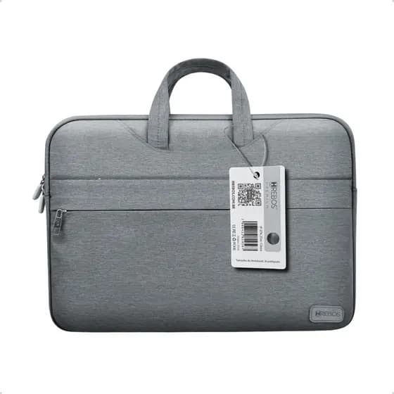 Mala Executiva para Notebook 15,6 Polegadas Cinza com Bolsos Internos e Externos Reforçados