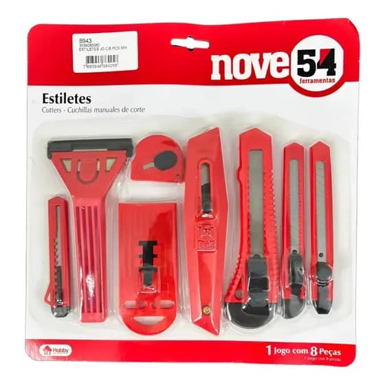 Conjunto de Estiletes Com 8 Peças Nove54