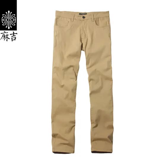 Match Maji Calças Casuais Retas Calças Compridas Masculinas Outono Stretch Slim-fit Cor Sólida Calças Compridas Na Moda