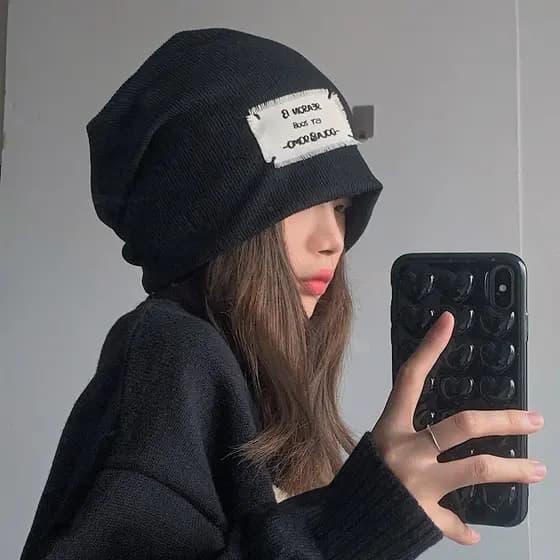 2025 rua japonês estilo coreano ins estilo legal Retro remendo Baotou chapéu frio feminino outono inverno influenciador