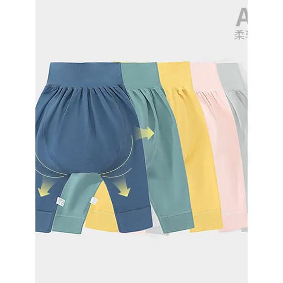 Calças de bebê primavera outono puro algodão Bottoming grande proteção da barriga calças de bunda crianças bebê calças c