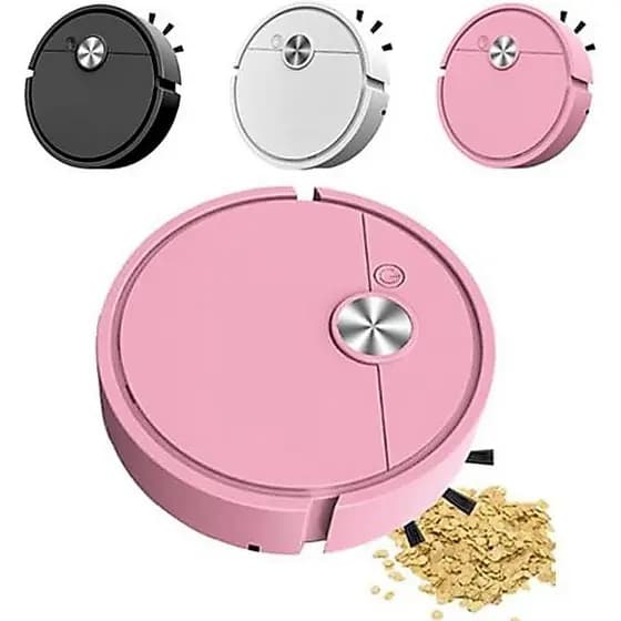 Mini Aspirador Robô, Robô Aspirador e Passa Pano Compacto, Dispositivo de Limpeza Robusto, Robô de Sucção e Passa Pano p