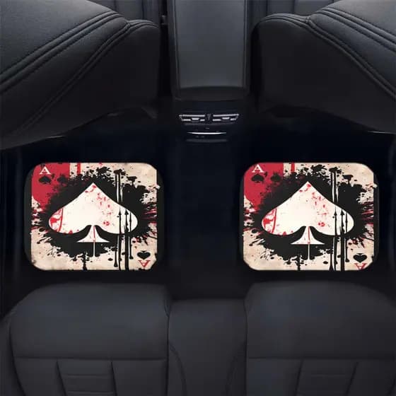 Tapetes de carro impressos com cartas de jogo 3D, tapetes de proteção traseiros dianteiros, adequados para carros 95%.