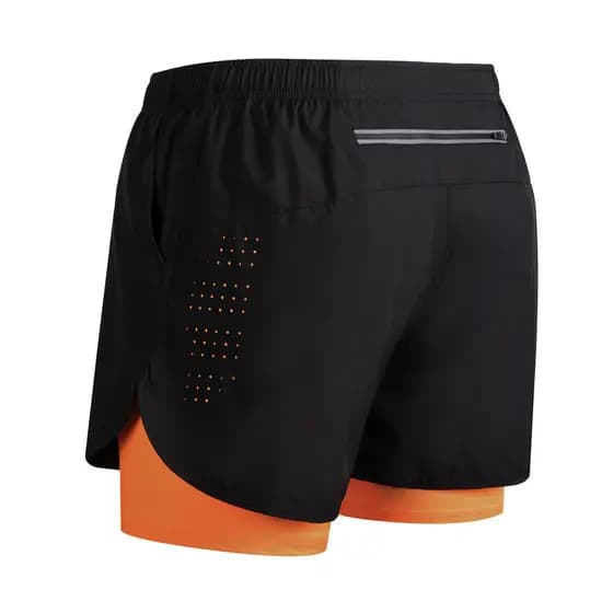 Shorts de corrida masculino esportes maratona pista e campo calças de três pontos verão shorts forrados finos