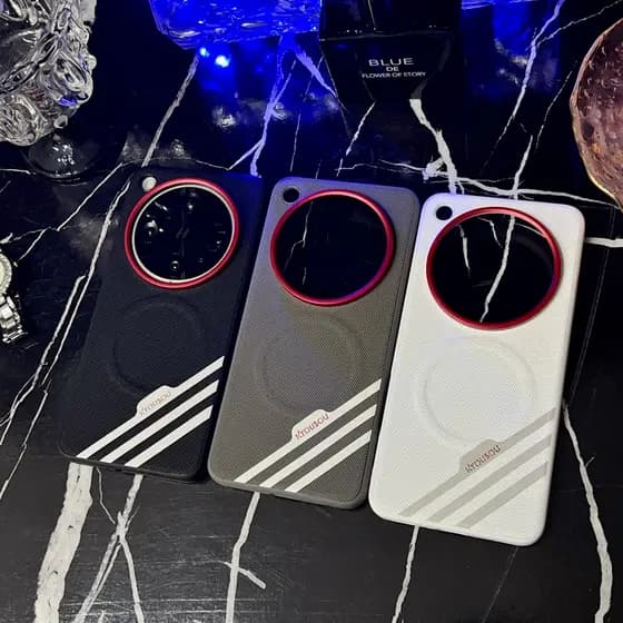 Adequado para capa de telefone OPPO FindX9Ultra, estilo de moda simples, capa de couro puro com botão de Metal com borda
