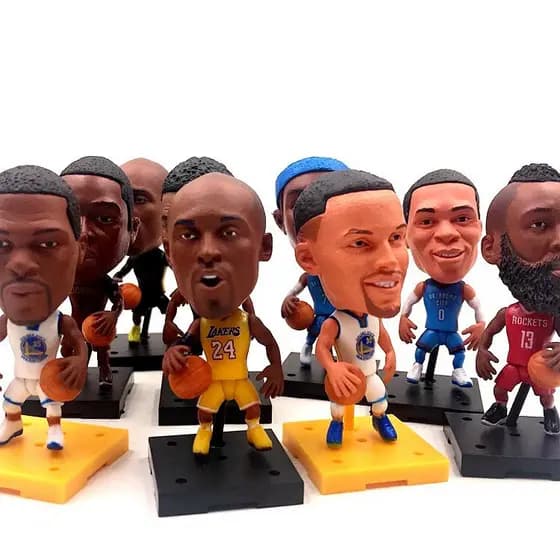 Artigos para fãs de basquete NBA James Kobe Curry Sobrancelhas Irving Harden Leonard boneca boneca
