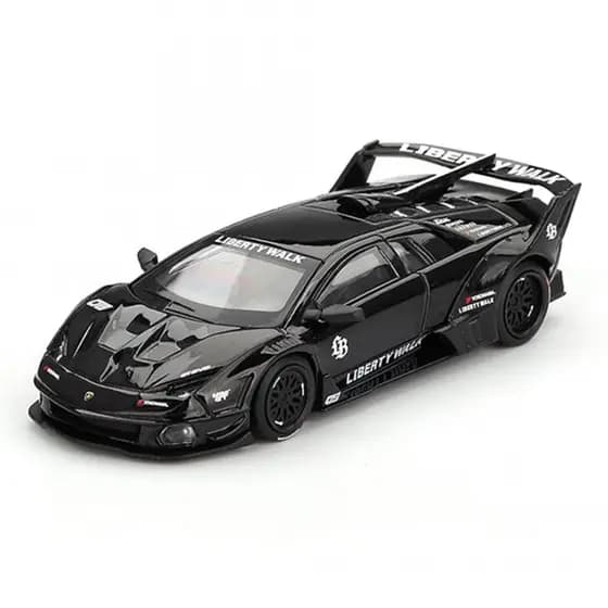 Mini GT MGT01053-L 1053 1/64 Lamborghini LB-Silhouette Funciona MURCIELAGO Evo Carro Modelo Em Escala Fundida Preta