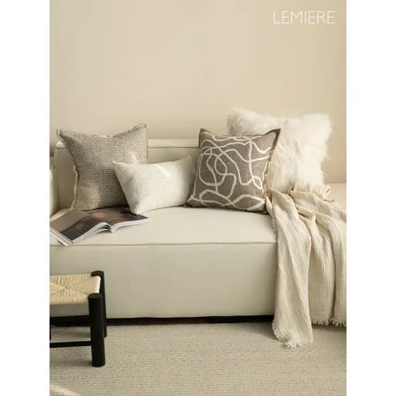 Sofá travesseiro luz estilo luxo sala de estar decoração para casa High-End sentimento Homestay modelo quarto almofada r