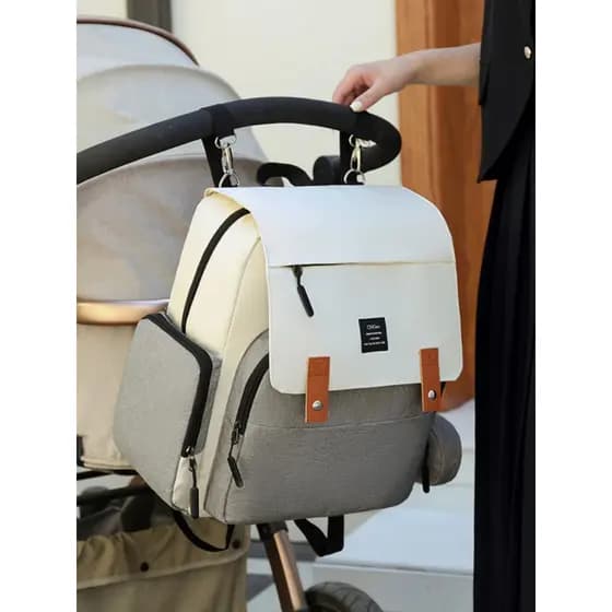 França MKPREF mochila de grande capacidade bolsa de mamãe com moda bebê pode Trailer multifuncional leve mochila mãe beb