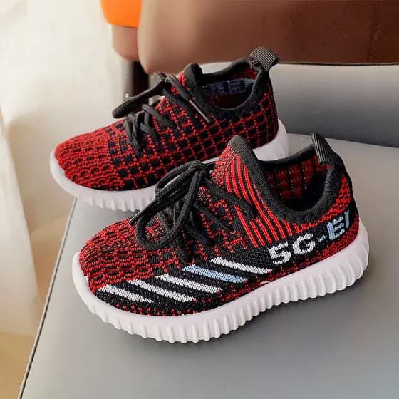 Primavera outono estilo sapatos de coco crianças sapatos de malha meias sapatos sola macia meninos meninas crianças bebê
