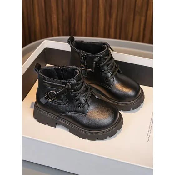 Crianças sapatos Martin botas 2026 primavera outono novo estilo botas meninas sapatos casuais estilo britânico botas cur