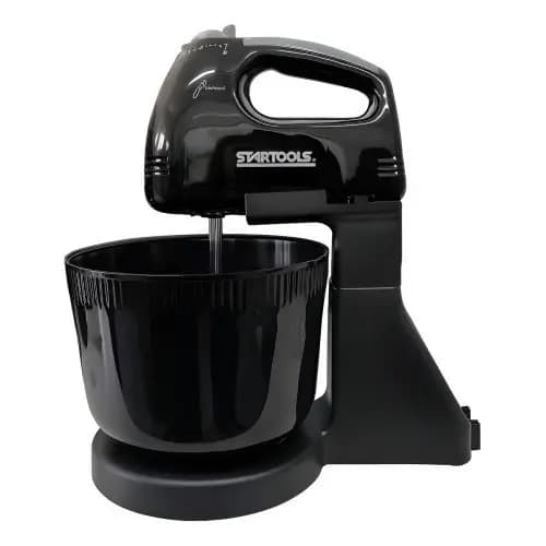 Batedeira Elétrica 220V Presente Mãe Confeitaria Balde Inox 2 Litros Potente Mesa Preta Profissional