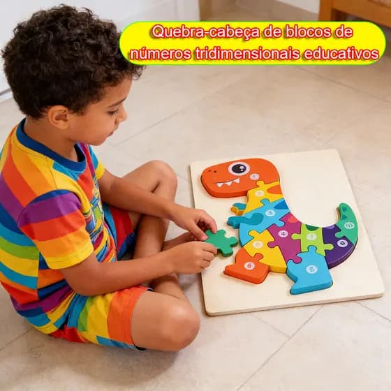 Quebra Cabeça Encaixe Divertido 3D Em Forma De Tangram Intelligence Educativo Brinquedo Bebê Pedagógico Sensorial