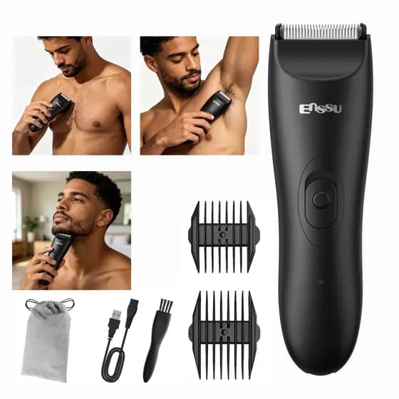 Aparador De Cabelo À Prova D'água Para Corpo Inteiro Masculino E Áreas Íntimas