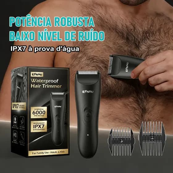 Aparador De Pelos Enssu Depilação Íntima Barbeador Eletrico Máquina De Cortar Cabelo