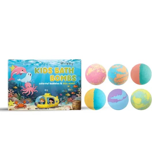 Wiieey Fun Bubble Bath Ball Suavemente Hidratante Pele Limpa Fragrância de Banho Cuidados com a Pele Bola de Banho Corpo