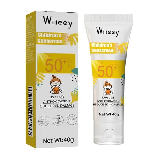 Wiieey creme protetor infantil verão ao ar livre Anti-ultravioleta refrescante pele suave não irritante creme protetor d