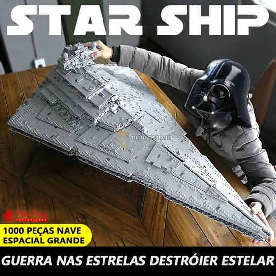 1000pcs Star Wars Star Destroyer Blocos de Construção DIY Brinquedos Nave Espacial Presente Colecionável WAWL