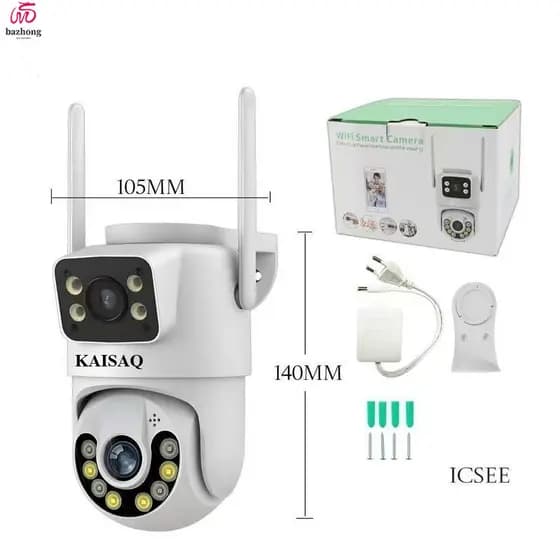 Câmera De Segurança a Prova de água Lente Dupla APP YOOSEE IP66 Camera IP WiFi 360 marisa
