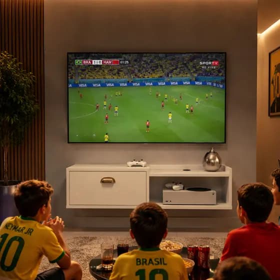 Rack TV Canadá México 90cm e 120cm – Bancada Moderna com Nicho, Porta e Espaço Decorativo