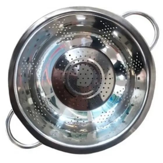 Escorredor de Macarrão Legumes e Massa 24cm Inox
