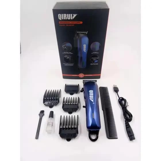 Máquina de Cortar Cabelo Profissional Qirui Hair QR-809D Clipper Com Indicador Bateria