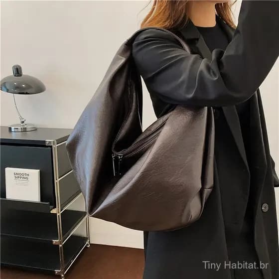 Sacola de grande capacidade feminina High-End luz luxo de um ombro saco do mensageiro Design sentido nicho coreano outon