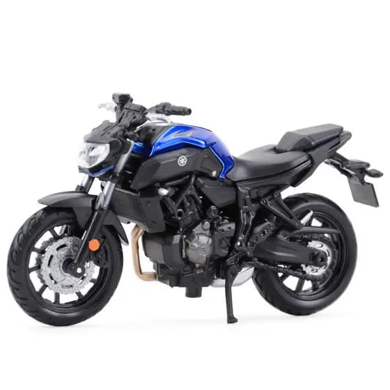 Maisto 1: 18 2018 Yamaha Mt07 Estático Die Cast Ve Culipenete Colecionation Moto Modelo Brinquedos
