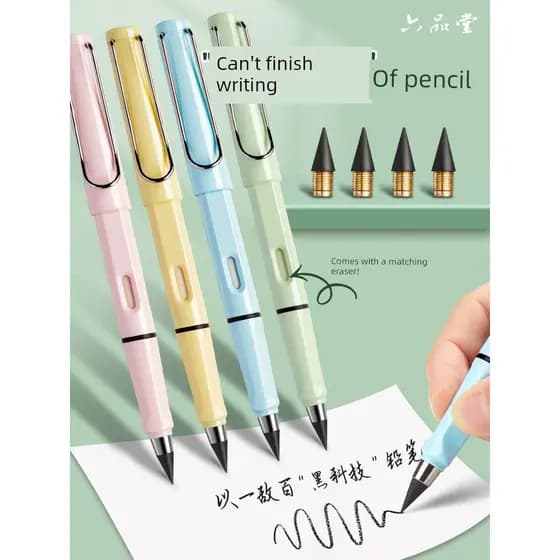 🔥 Lápis Infinito 🔥 Lápis Sem Apontar Lápis Tecnológico Lápis Liupin Hall Eternal Pencil Longa Resistência Para Estuda