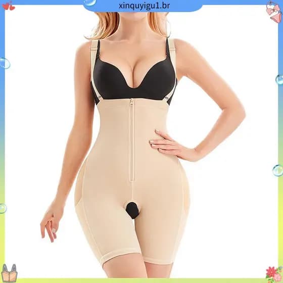 Bermuda Modeladora com Enchimento Aumento de Quadril e Bumbum Alca Antiderrapante Cavado Aberto Premium
