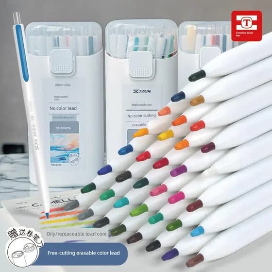 🔥 VENDA QUENTE 🔥 Lápis de Cor lápis para colorir Volta às Aulas Tianzhuo Lápis De Cor Sem Corte , Sobreposição De Pint